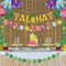 Hawaiian Aloha Party Banner Decorations, Pre-Strung Luau Banner Sign, NO-DIY Aloha Banner for Tropical Hawaiian Luau Tiki Summer Aloha Party Beach Pool Birthday Supplies Decorations